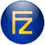 Filezilla Bleu Icon 64x64 png